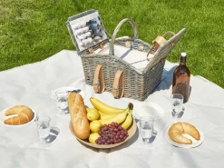 Kosz piknikowy CANELE Plecionka Brązowy