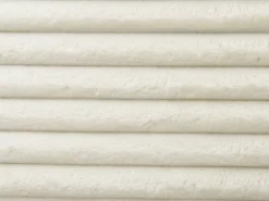Discount Sztruks FLAYAT 180 x 200 cm Złamana biel Łóżka Tapicerowane|Łóżka Podwójne