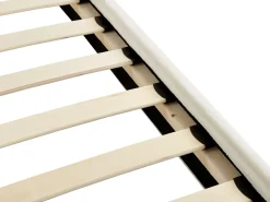 Discount Sztruks FLAYAT 180 x 200 cm Złamana biel Łóżka Tapicerowane|Łóżka Podwójne