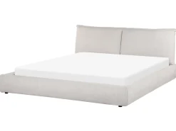 Best Sztruks VINAY 180 x 200 cm Jasno Łóżka Tapicerowane|Łóżka Podwójne