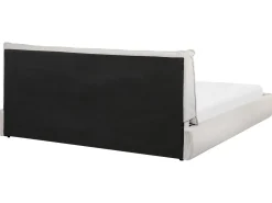 Best Sztruks VINAY 180 x 200 cm Jasno Łóżka Tapicerowane|Łóżka Podwójne