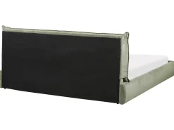 Discount Sztruks VINAY 180 x 200 cm Oliwkowy Łóżka Tapicerowane|Łóżka Podwójne