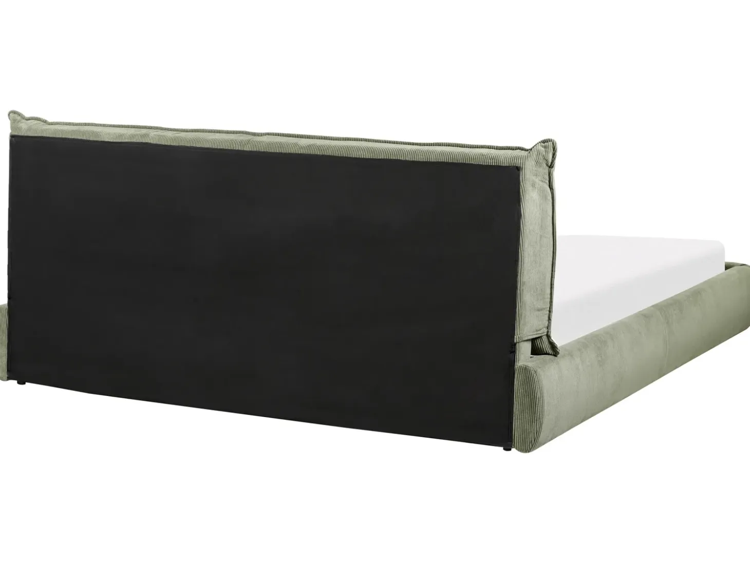 Discount Sztruks VINAY 180 x 200 cm Oliwkowy Łóżka Tapicerowane|Łóżka Podwójne