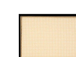 Outlet Łóżko Technorattan AVANTON 140 x 200 cm Czarny Łóżka Metalowe|Łóżka Podwójne