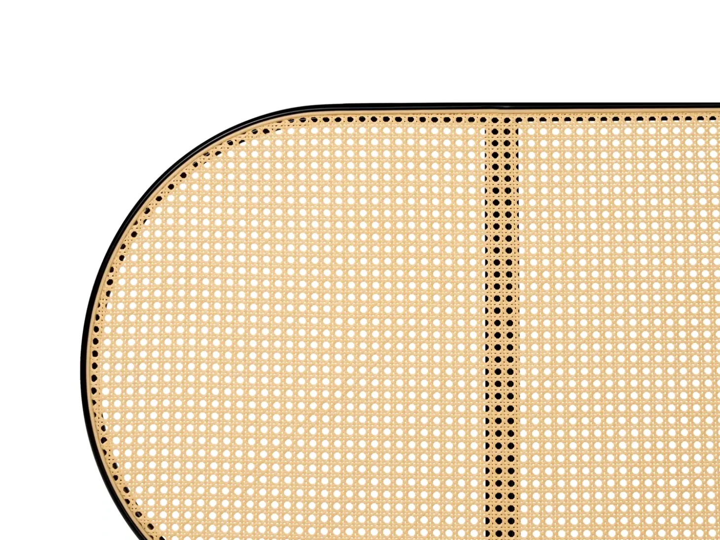Best Łóżko Technorattan BOULIN 180 x 200 cm Czarny Łóżka Metalowe|Łóżka Podwójne