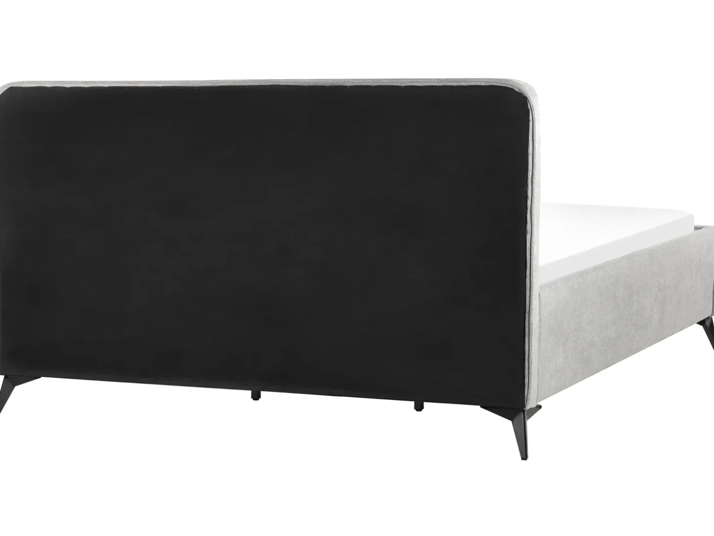 Online Łóżko VALOGNES 180 x 200 cm Jasnoszary Łóżka Tapicerowane|Łóżka Podwójne