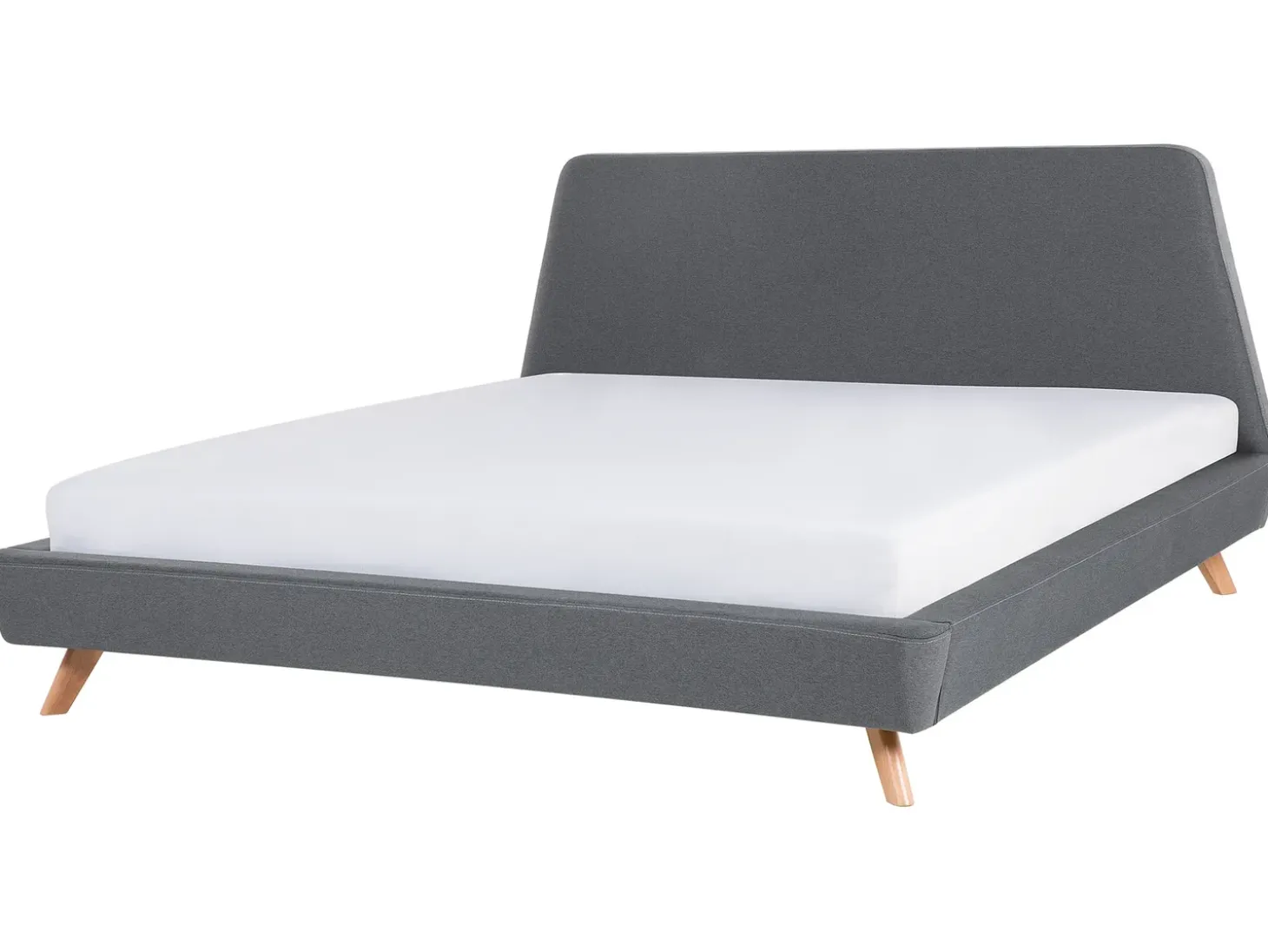 Discount Łóżko VIENNE 180 x 200 cm Szary Łóżka Tapicerowane|Łóżka Podwójne