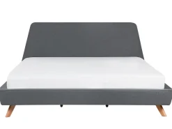 Discount Łóżko VIENNE 180 x 200 cm Szary Łóżka Tapicerowane|Łóżka Podwójne
