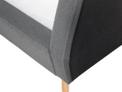 Discount Łóżko VIENNE 180 x 200 cm Szary Łóżka Tapicerowane|Łóżka Podwójne