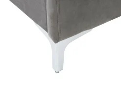 Discount Łóżko Welur AMBERT 160 x 200 cm Łóżka Tapicerowane|Łóżka Podwójne
