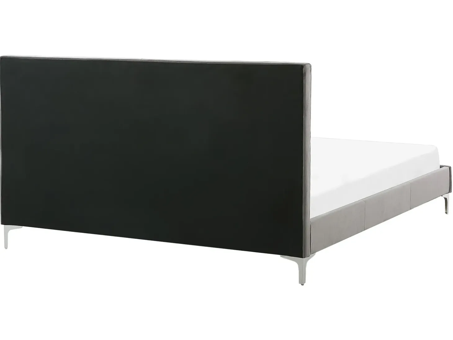 Discount Łóżko Welur AMBERT 160 x 200 cm Łóżka Tapicerowane|Łóżka Podwójne