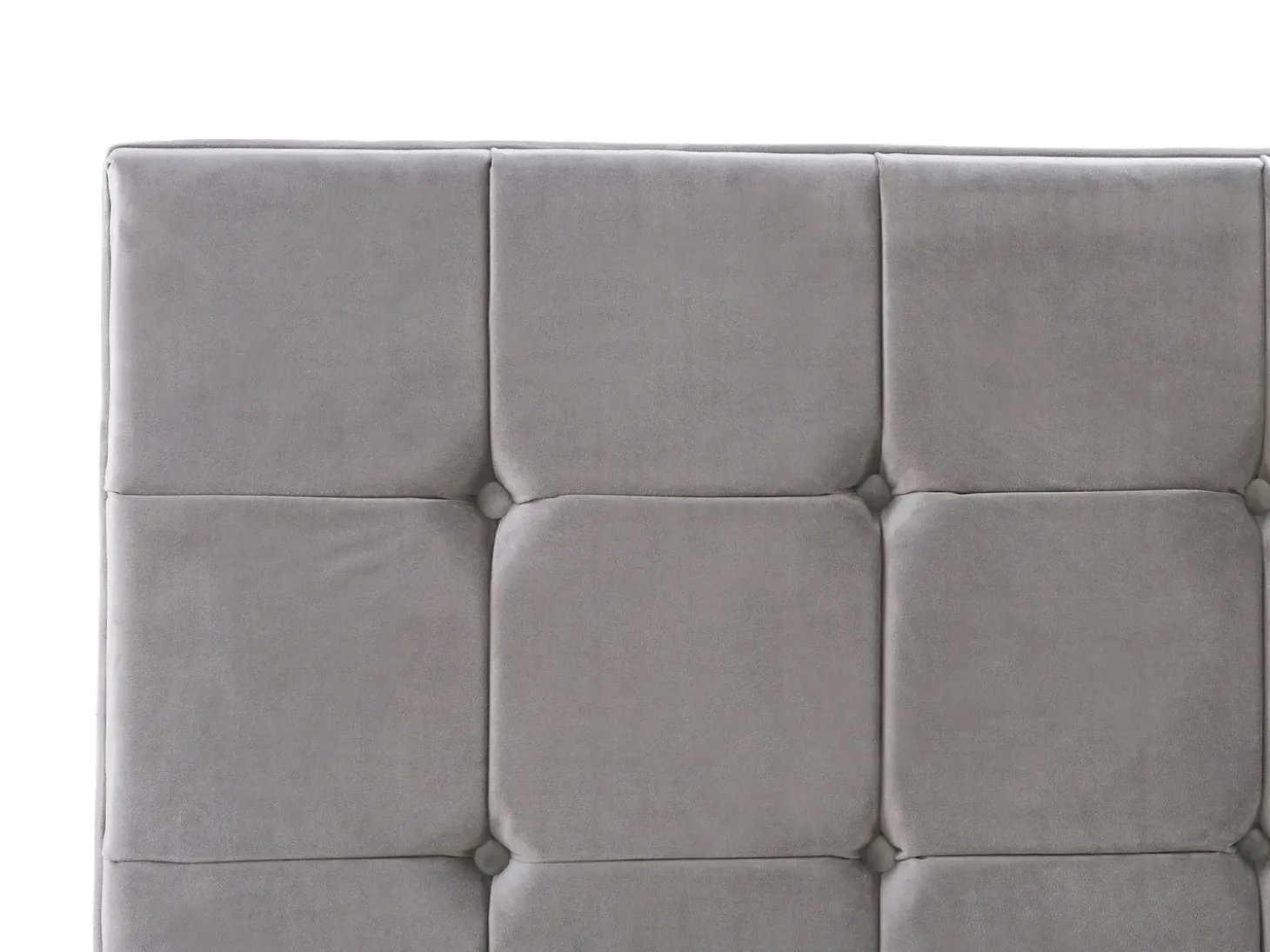 Discount Łóżko Welur AMBERT 160 x 200 cm Łóżka Tapicerowane|Łóżka Podwójne
