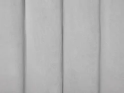 Hot Łóżko Welur AMBILLOU 180 x 200 cm Jasnoszary Łóżka Tapicerowane|Łóżka Podwójne