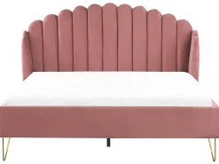 Best Łóżko Welur AMBILLOU 180 x 200 cm Łóżka Tapicerowane|Łóżka Podwójne