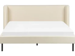 Clearance Łóżko Welur ARETTE 160 x 200 cm Jasno Łóżka Tapicerowane|Łóżka Podwójne
