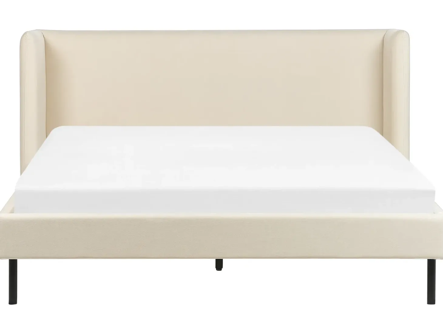 Clearance Łóżko Welur ARETTE 160 x 200 cm Jasno Łóżka Tapicerowane|Łóżka Podwójne
