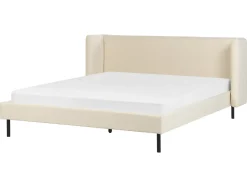 Clearance Łóżko Welur ARETTE 160 x 200 cm Jasno Łóżka Tapicerowane|Łóżka Podwójne