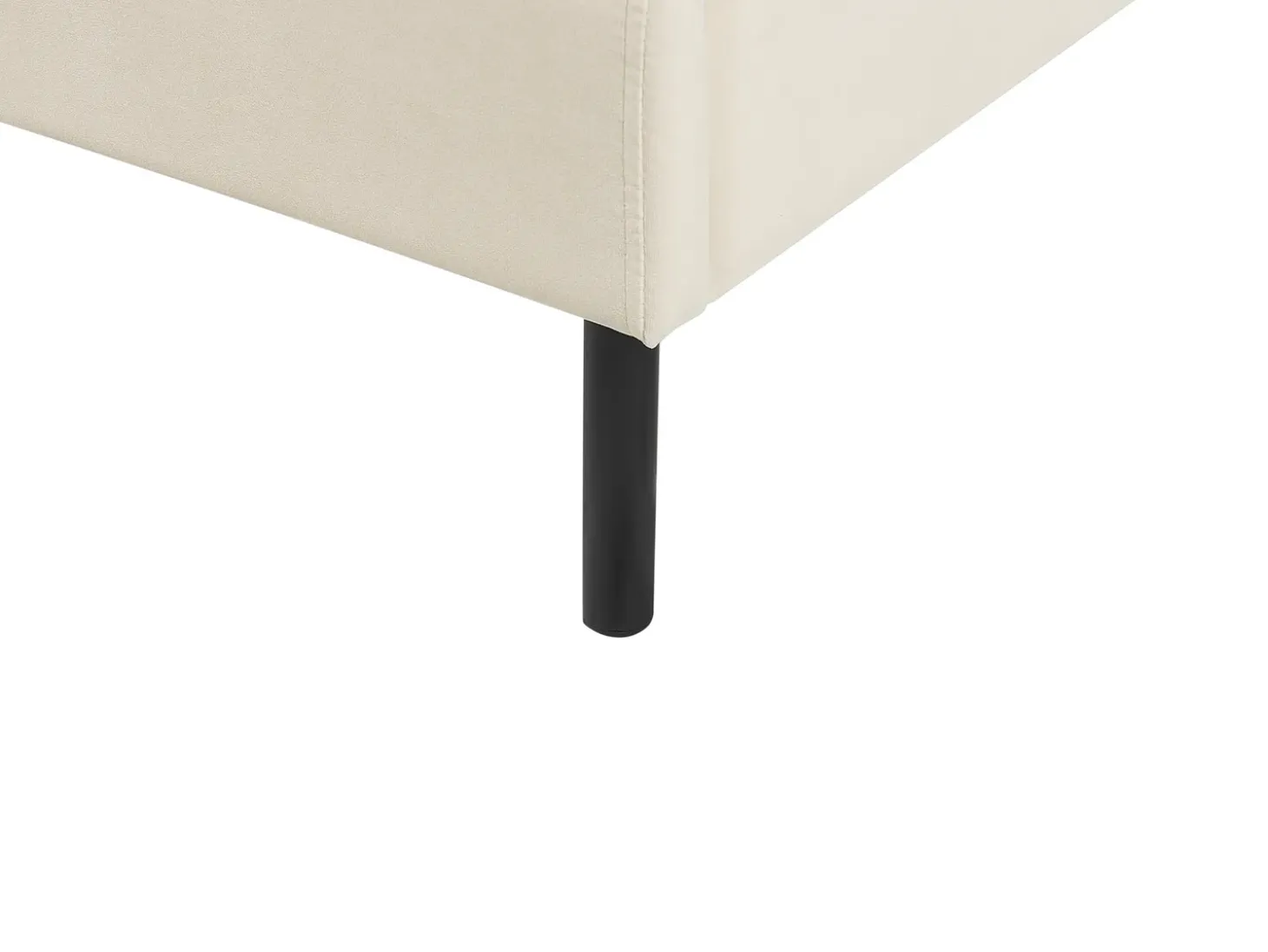 Clearance Łóżko Welur ARETTE 160 x 200 cm Jasno Łóżka Tapicerowane|Łóżka Podwójne