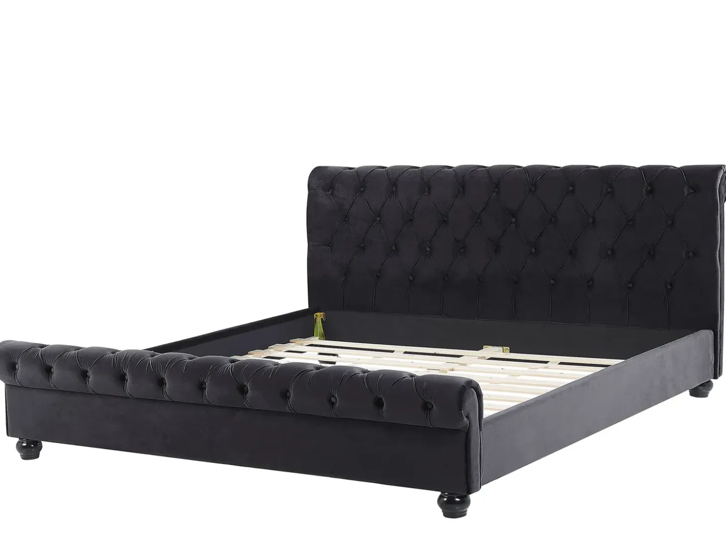 Clearance Welur AVALLON 180 x 200 cm Łóżka Tapicerowane|Łóżka Podwójne
