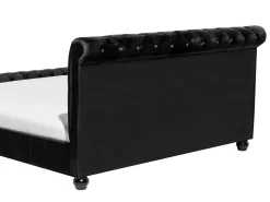 Clearance Welur AVALLON 180 x 200 cm Łóżka Tapicerowane|Łóżka Podwójne