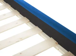 Clearance Welur AVALLON 180 x 200 cm Granatowy Łóżka Tapicerowane|Łóżka Podwójne
