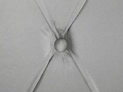 Outlet Welur AVALLON 180 x 200 cm Szary Łóżka Tapicerowane|Łóżka Podwójne