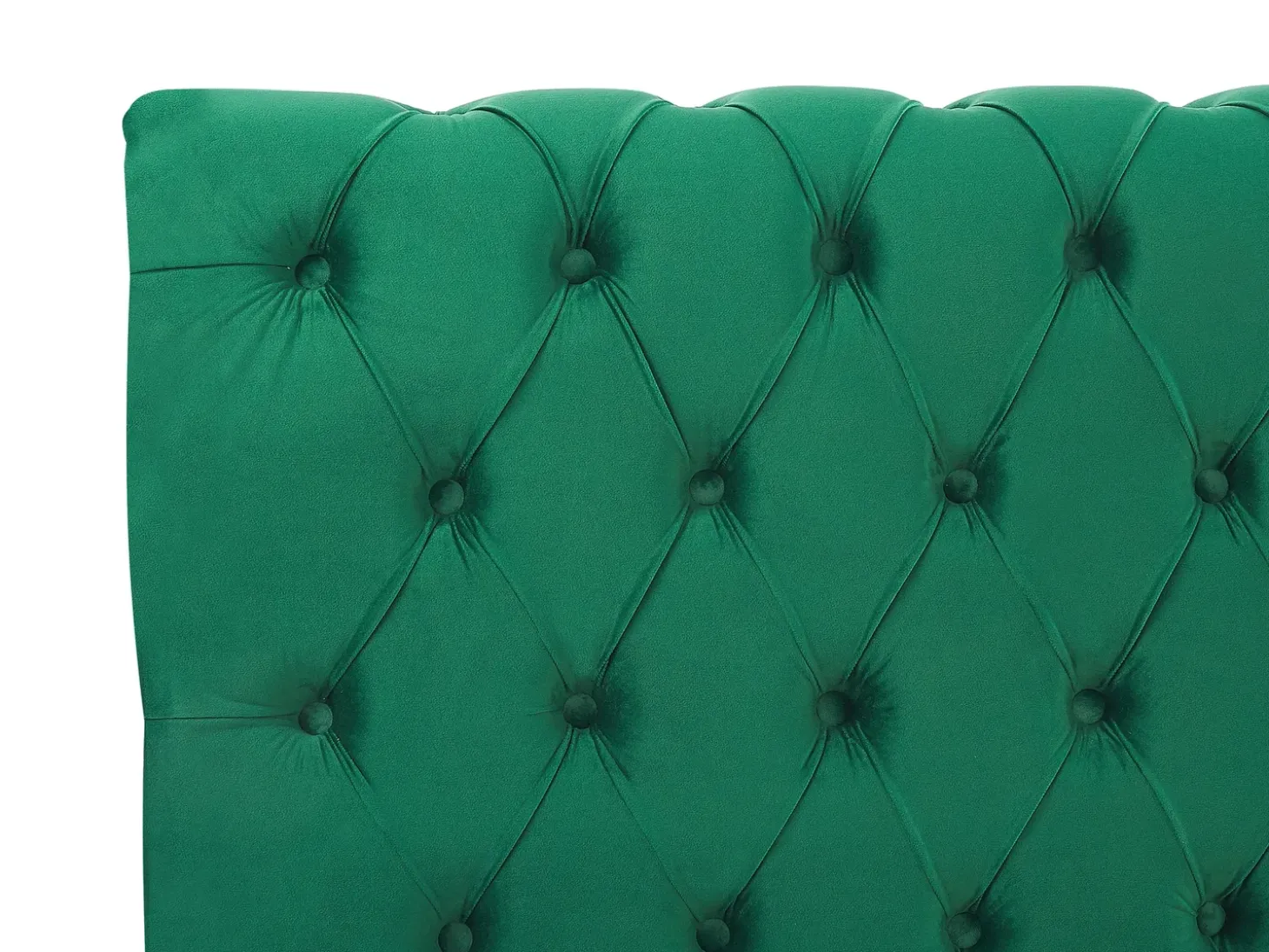 Sale Welur AVALLON 180 x 200 cm Szmaragdowy Łóżka Tapicerowane|Łóżka Podwójne