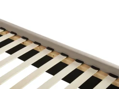 Hot Łóżko Welur AYETTE 180 x 200 cm Beżowoszary Łóżka Tapicerowane|Łóżka Podwójne