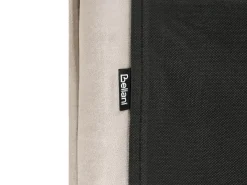 Outlet Welur BAJONNA 160 x 200 cm Beżowoszary Łóżka Tapicerowane|Łóżka Podwójne