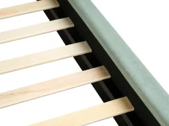 Online Welur BAJONNA 180 x 200 cm Miętowy Łóżka Tapicerowane|Łóżka Podwójne