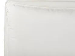 Best Welur BAJONNA 180 x 200 cm Złamana biel Łóżka Tapicerowane|Łóżka Podwójne