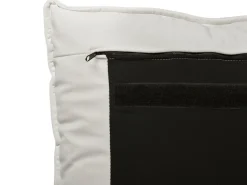 Best Welur BAJONNA 180 x 200 cm Złamana biel Łóżka Tapicerowane|Łóżka Podwójne
