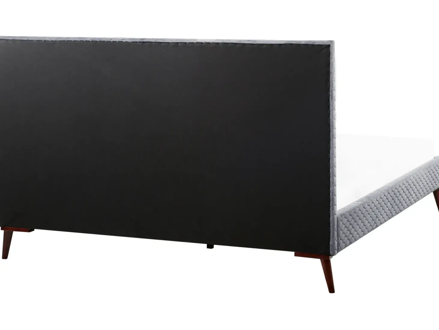Online Łóżko Welur BAYONNE 180 x 200 cm Jasnoszary Łóżka Tapicerowane|Łóżka Podwójne