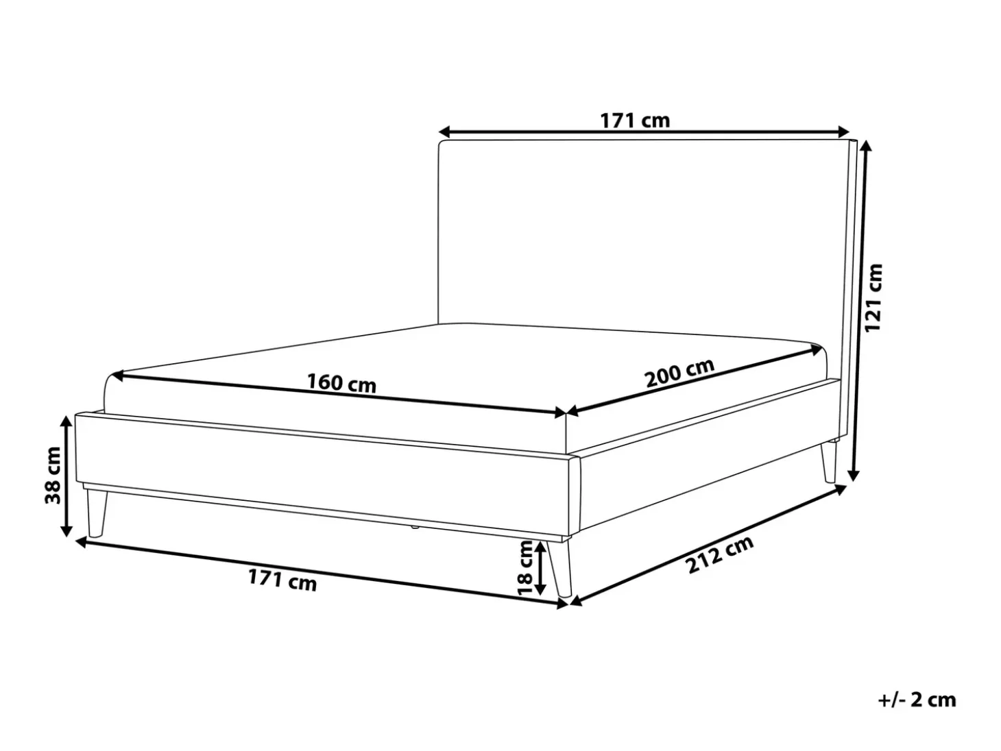 Best Łóżko Welur BAYONNE 180 x 200 cm Niebieski Łóżka Tapicerowane|Łóżka Podwójne