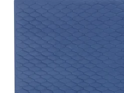 Best Łóżko Welur BAYONNE 180 x 200 cm Niebieski Łóżka Tapicerowane|Łóżka Podwójne