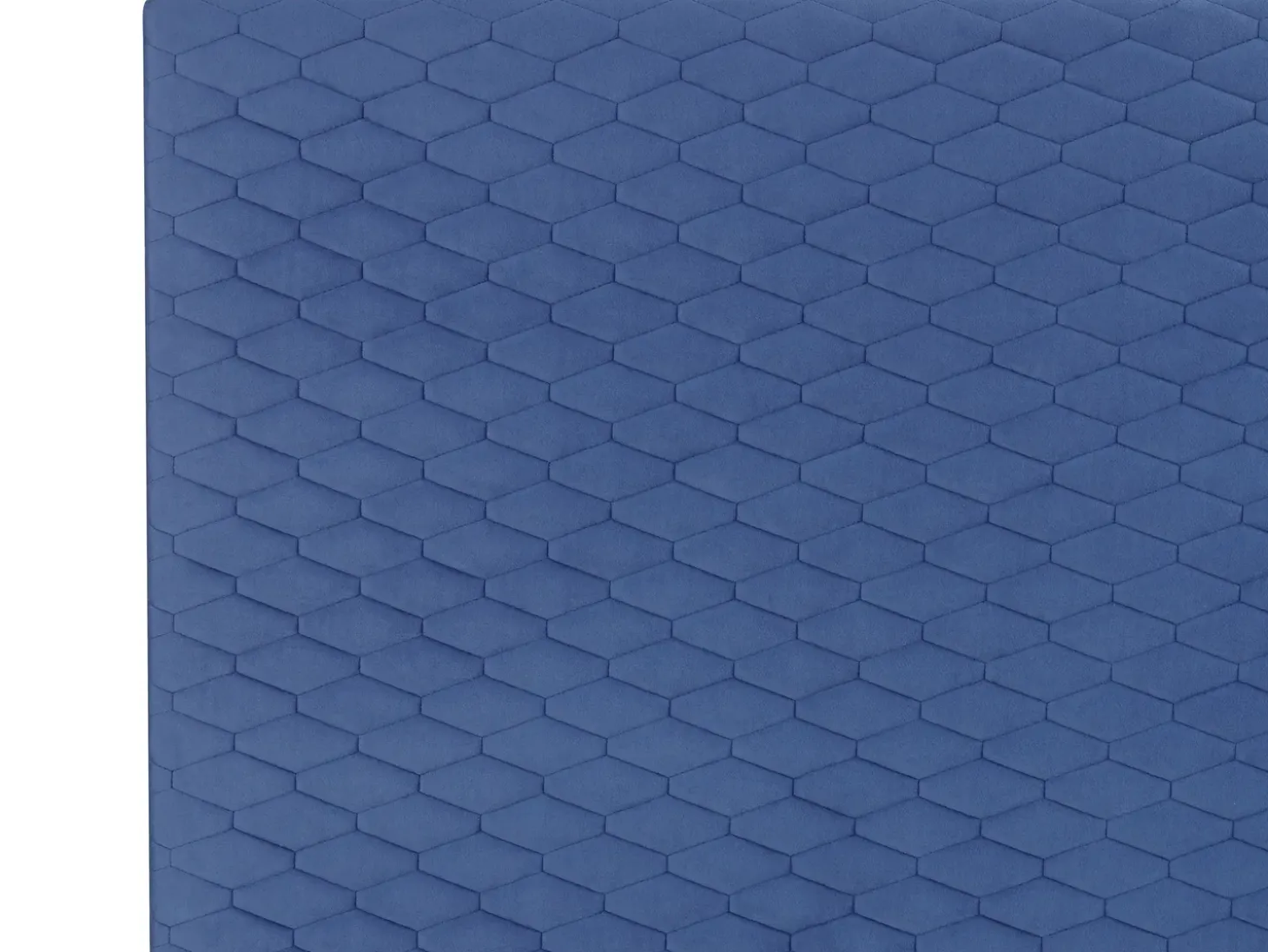 Best Łóżko Welur BAYONNE 180 x 200 cm Niebieski Łóżka Tapicerowane|Łóżka Podwójne