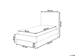 Online Łóżko Welur BAYONNE 90 x 200 cm Różowy Dzieci Łóżka Pojedyncze|Wszystkie Meble I Akcesoria Dziecięce