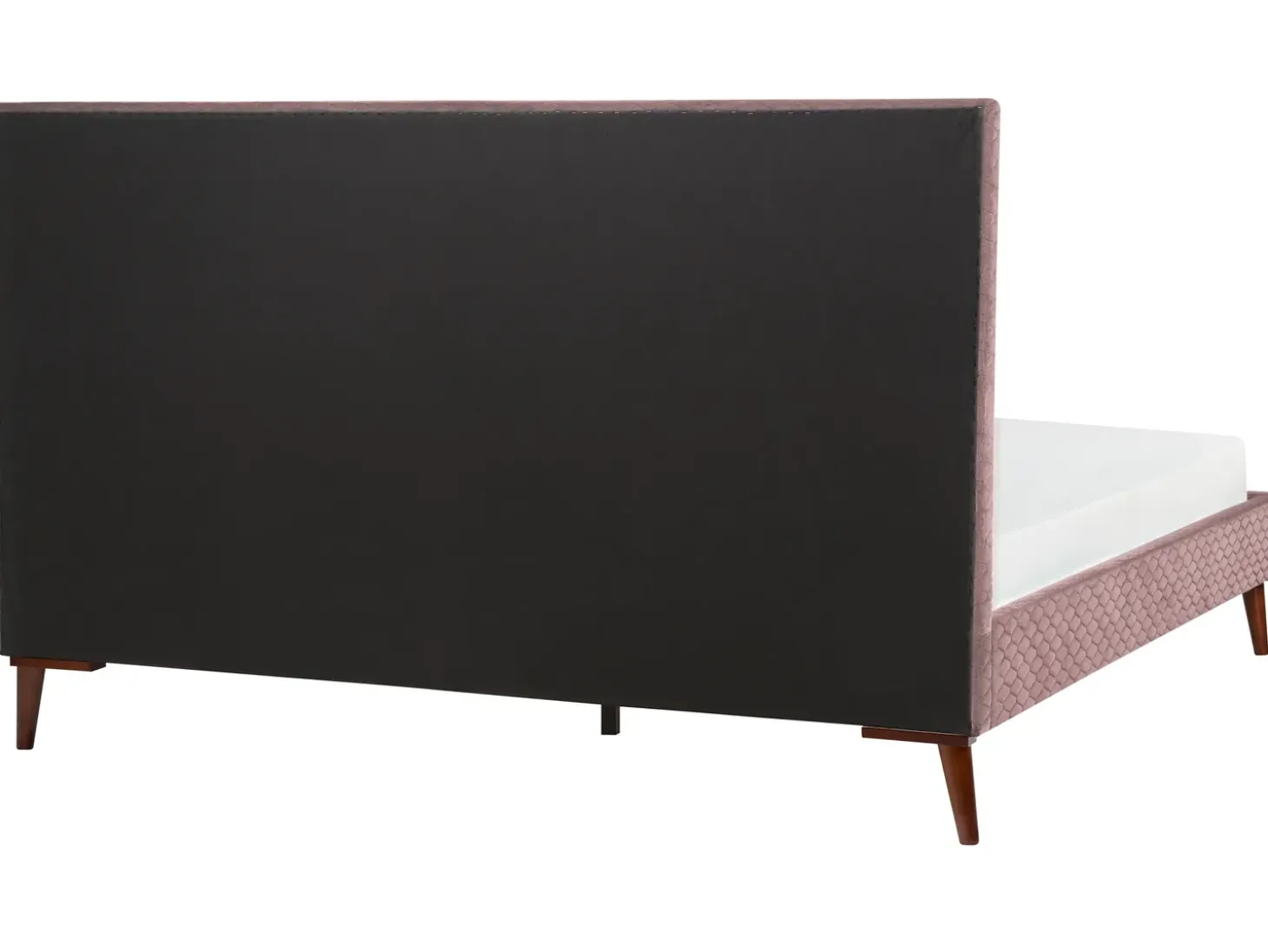 Hot Łóżko Welur BAYONNE 180 x 200 cm Różowy Łóżka Tapicerowane|Łóżka Podwójne