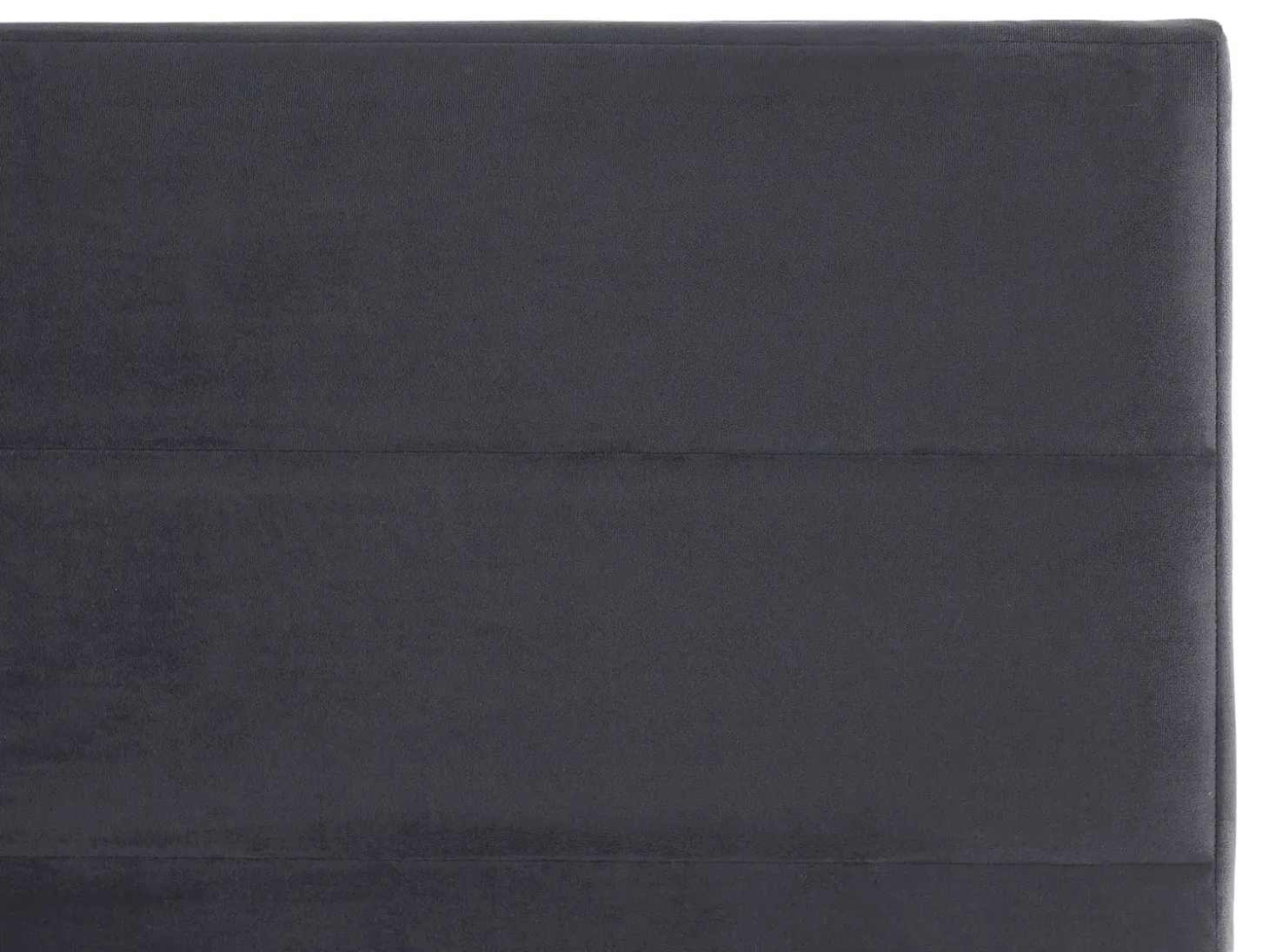 Łóżko Welur BELLOU 180 x 200 cm Ciemnoszary Łóżka Tapicerowane|Łóżka Podwójne