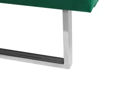 Outlet Łóżko Welur BELLOU 180 x 200 cm Zielony Łóżka Tapicerowane|Łóżka Podwójne