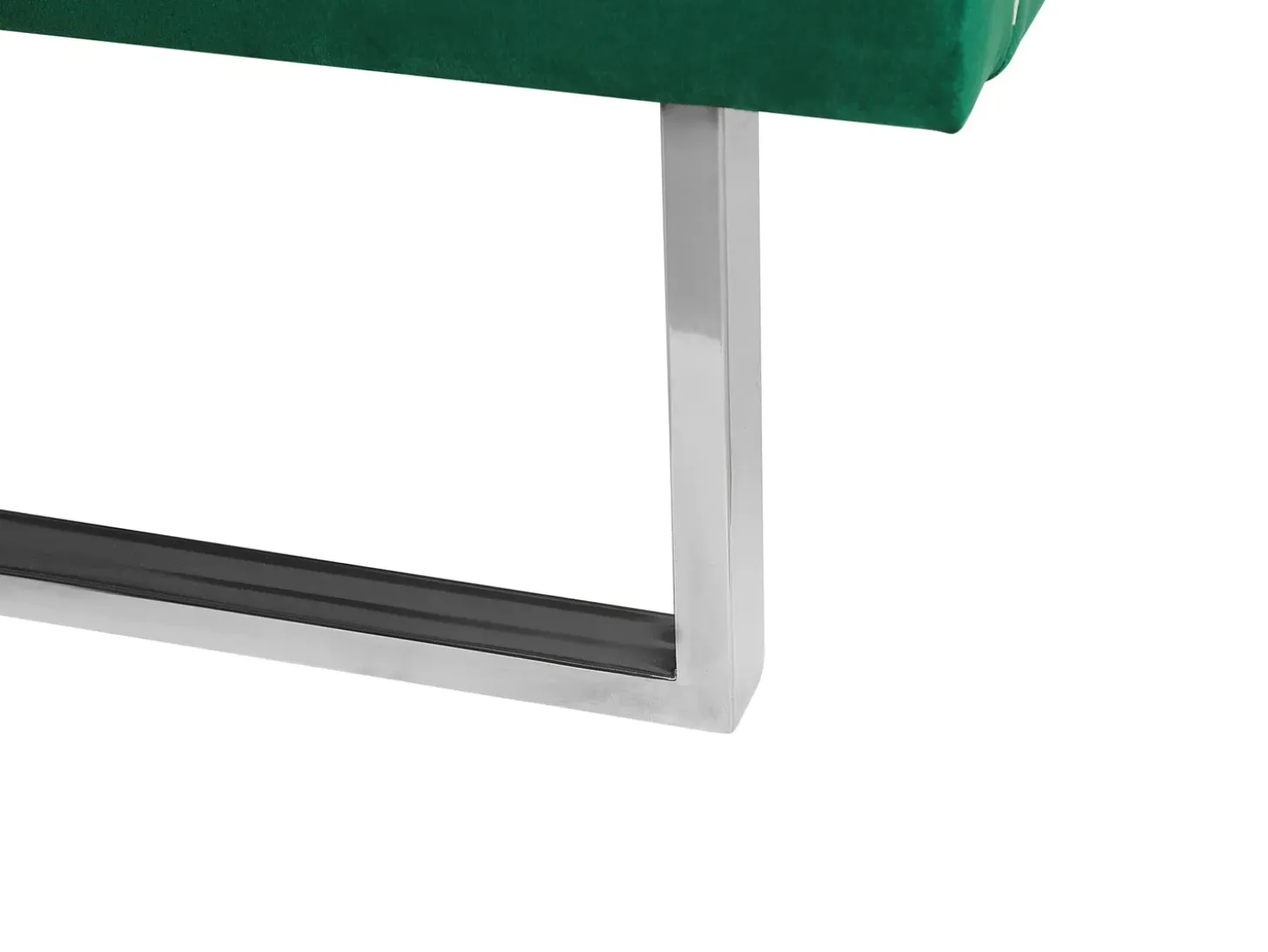 Outlet Łóżko Welur BELLOU 180 x 200 cm Zielony Łóżka Tapicerowane|Łóżka Podwójne