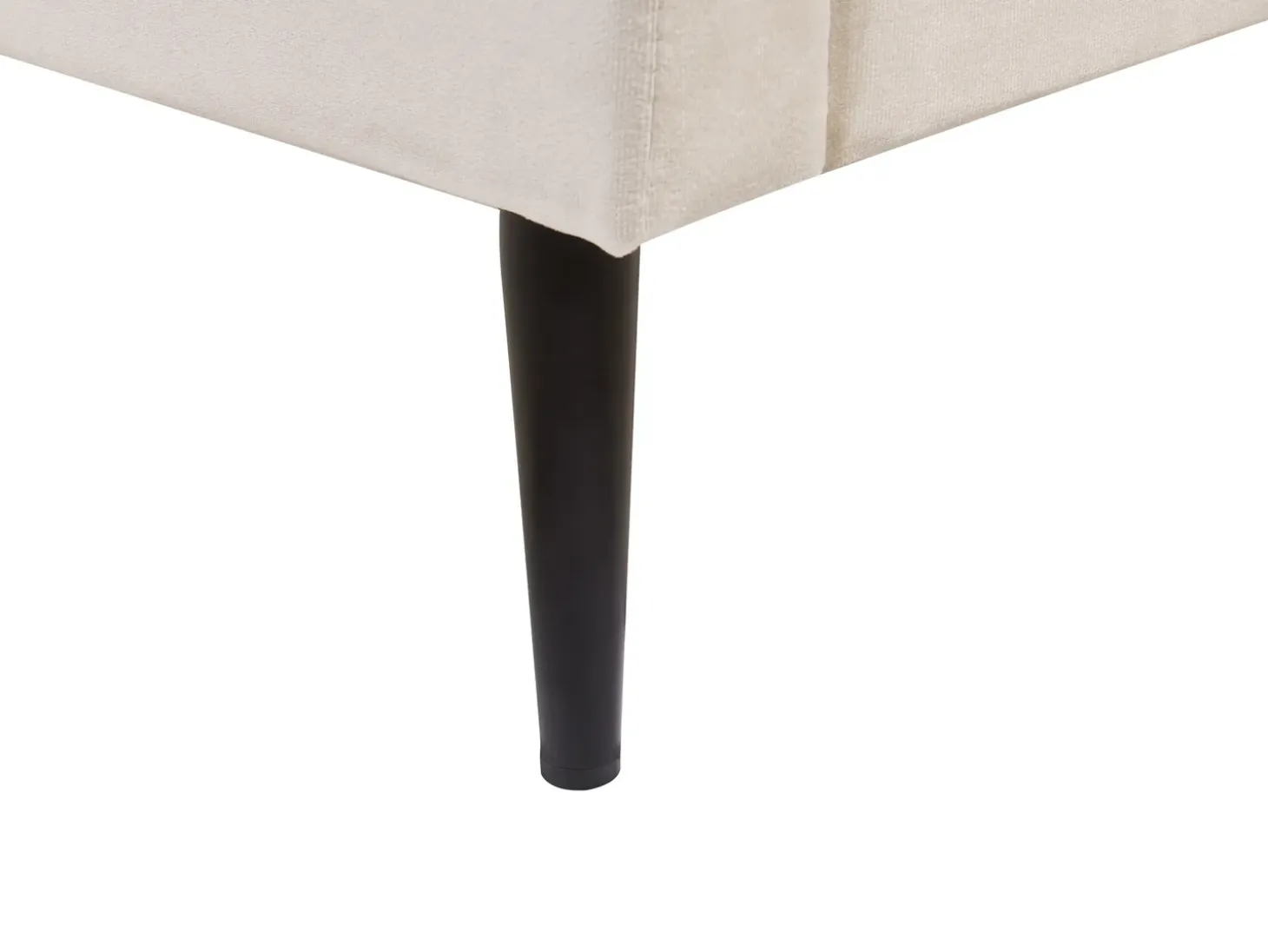 Clearance Łóżko Welur BRIN 180 x 200 cm Beżowy Łóżka Tapicerowane|Łóżka Podwójne