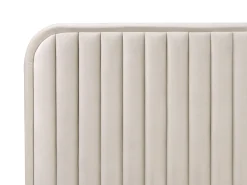 Clearance Łóżko Welur BRIN 180 x 200 cm Beżowy Łóżka Tapicerowane|Łóżka Podwójne