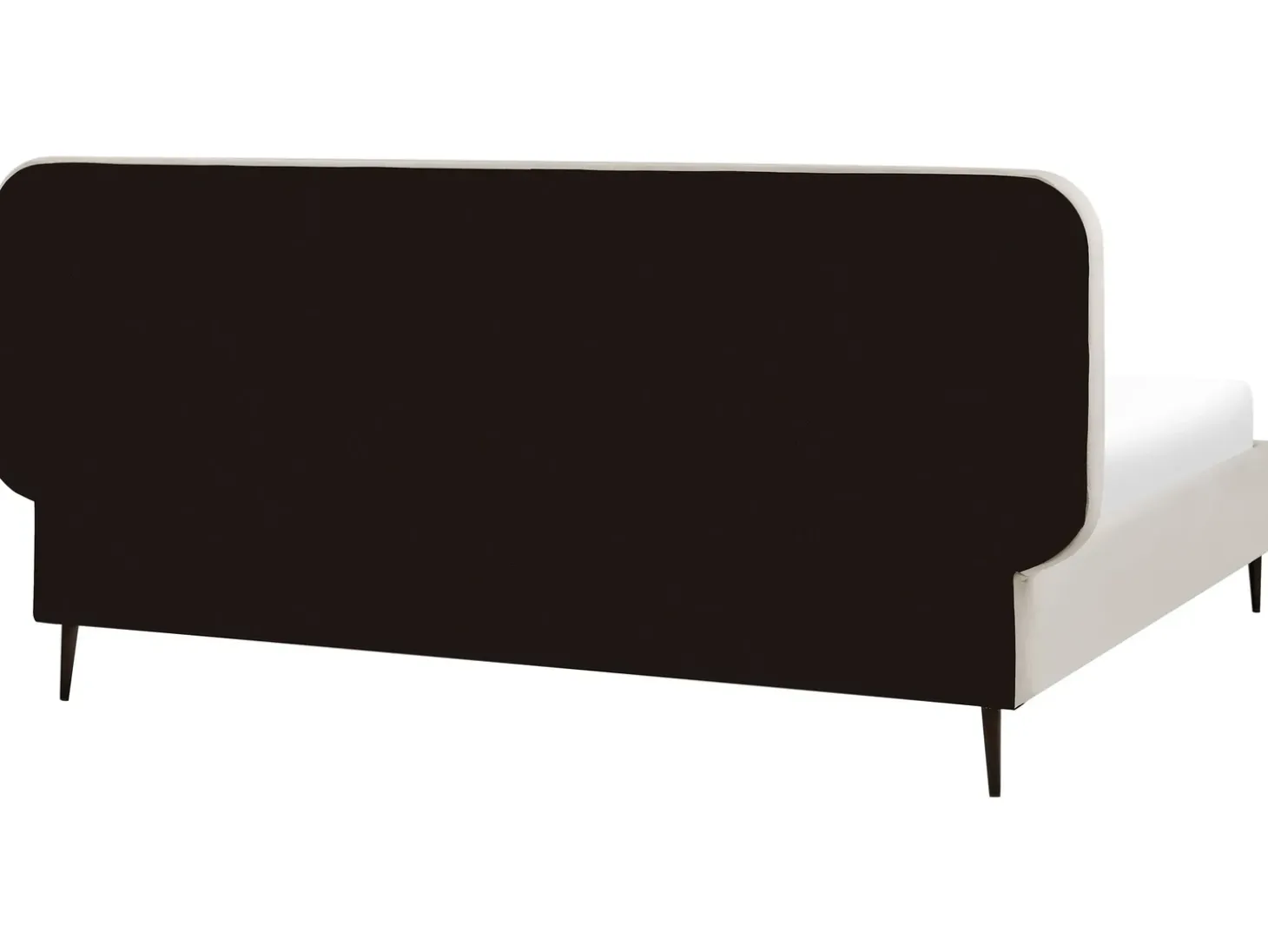 Clearance Łóżko Welur BRIN 180 x 200 cm Beżowy Łóżka Tapicerowane|Łóżka Podwójne