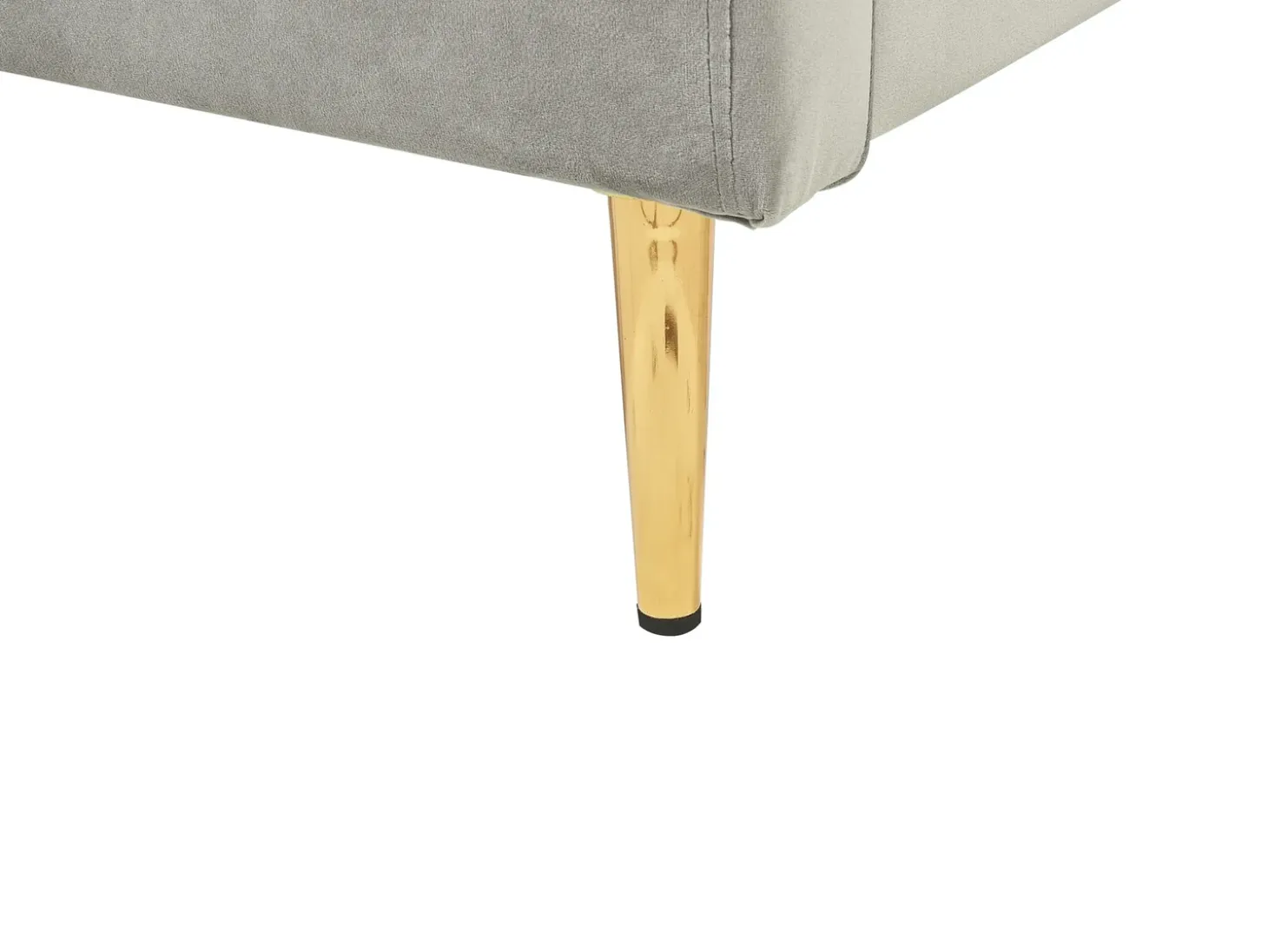Discount Łóżko Welur CHALEIX 180 x 200 cm Jasnoszary Łóżka Tapicerowane|Łóżka Podwójne