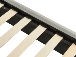 Discount Łóżko Welur CHALEIX 180 x 200 cm Jasnoszary Łóżka Tapicerowane|Łóżka Podwójne