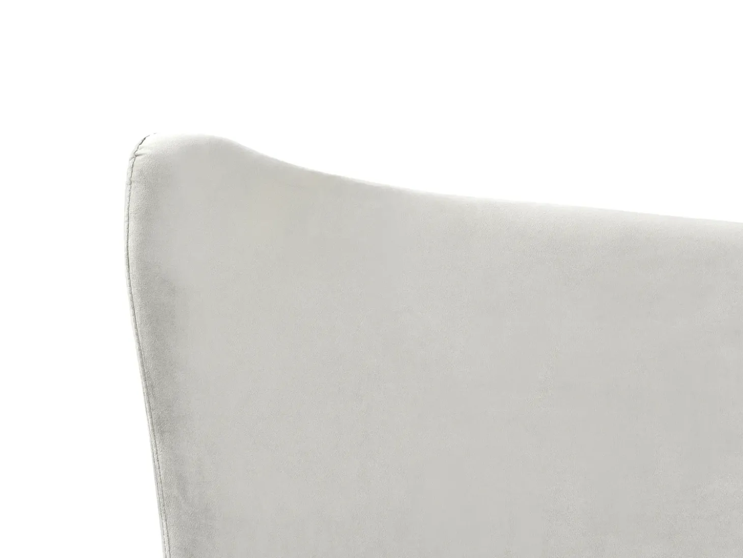 Discount Łóżko Welur CHALEIX 180 x 200 cm Jasnoszary Łóżka Tapicerowane|Łóżka Podwójne