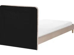Best Łóżko Welur CORSAINT 90 x 200 cm Beżowy Dzieci Wszystkie Meble I Akcesoria Dziecięce|Łóżka Tapicerowane