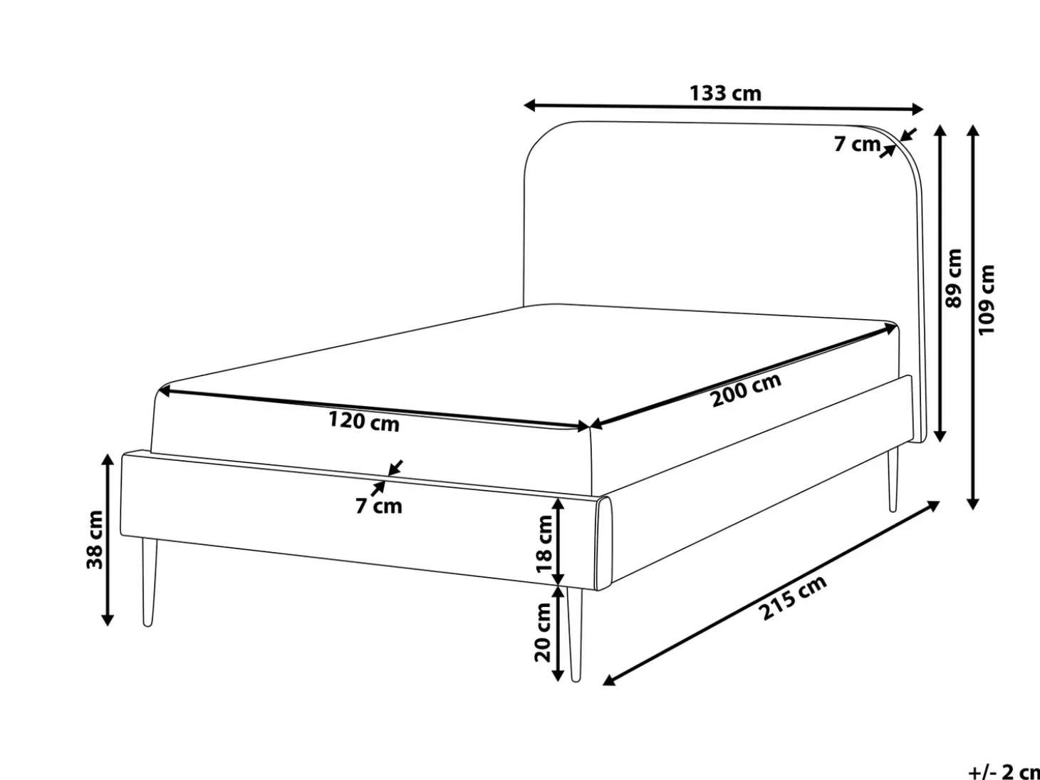 Online Łóżko Welur FLAYAT 120 x 200 cm Ciemnozielony Łóżka Tapicerowane|Łóżka Podwójne