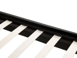 Clearance Łóżko Welur FLAYAT 180 x 200 cm Czarny Łóżka Tapicerowane|Łóżka Podwójne